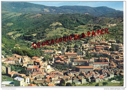 34 -  ST SAINT PONS  DE THOMIERES - VUE GENERALE AERIENNE  - AU FOND MONTAGNE DU SOMAIL