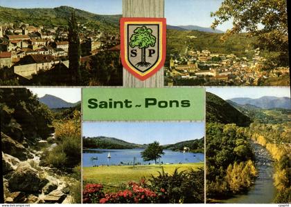 CPSM Saint Pons Vue Generale Les Gorges D'Heric