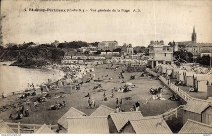 CPA SAINT-QUAY-PORTRIEUX vue générale de la plage