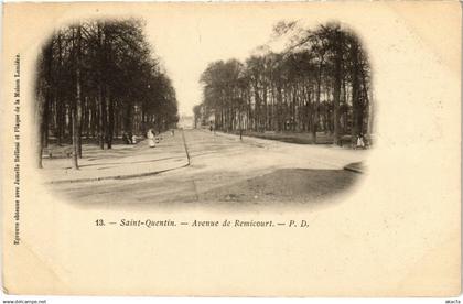 CPA St. Quentin Avenue de Remicourt (992231)