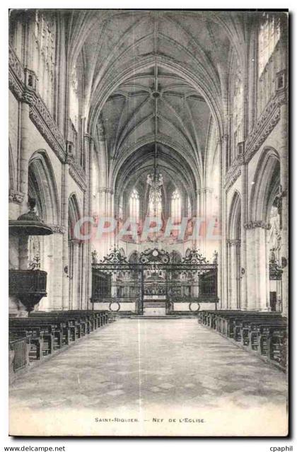 CPA Saint Riquier Net De L Eglise