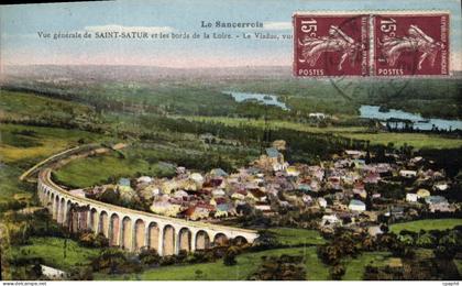 CPA Saint Satur Et Les Bords De La Loire Le Viaduc
