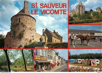 Carte Postale - 50 - Saint Sauveur le Vicomte - Multivues - Chevaux - Vieilles pierres - CPM - Voir Scans Recto-Verso -