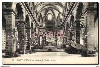 CPA Saint Servan Interieur de l Eglise