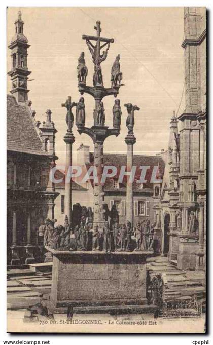 CPA Saint Thegonnec Le Calvaire cote Est