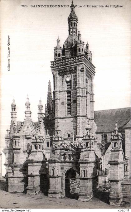 CPA Saint Thegonnec Vue d Ensemble de I Eglise