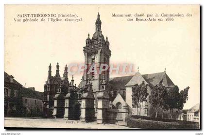CPA Saint Thegonnec Vue generale de I'Eglise