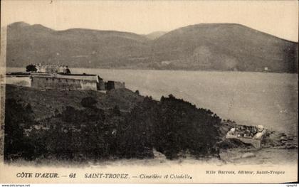 CPA Cote D'Azur Saint Tropez Cimetiere et citadelle