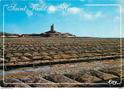 Carte Postale - 50 - Saint Vaast la Hougue - Le Fort de la Hougue et les parcs à huîtres - CPM - Voir Scans Recto-Verso