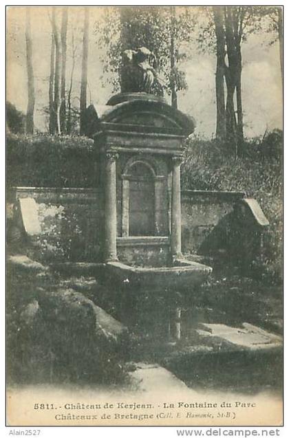 29 - SAINT-VOUGAY - Château de KERJEAN - La Fontaine du Parc  (Coll. E. Hamonic, St. B, 5811)