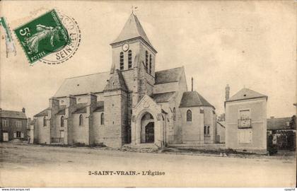 Saint Vrain CPA L'eglise