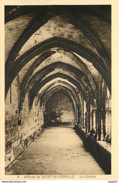 CPA Abbaye de Saint Wandrille Le cloitre