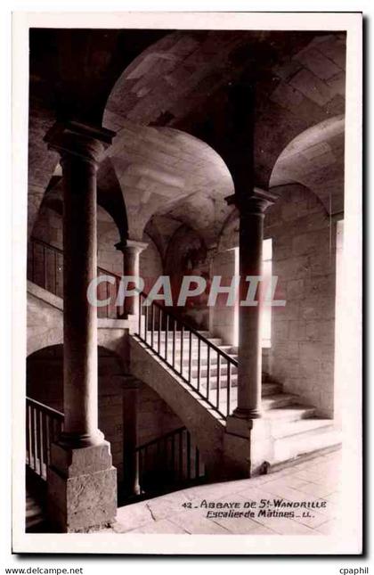 CPA Abbaye de St Wandrille Escalier de Matines