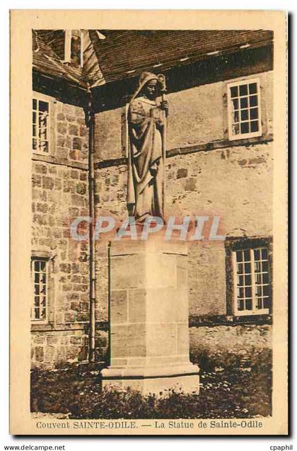 CPA Couvent Sainte Odile La Statue de Sainte Odile