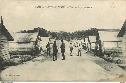 53 - Sainte Suzanne - Camp de Sainte Suzanne - Vue des Baraquements - Animée - Correspondance - Voyagée en 1924 - CPA -