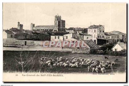 Saintes Maries de la Mer - Vue Generale - CPA