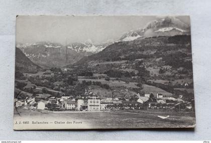 Cpa 1913, Sallanches, chaîne des Fours, Haute Savoie 74