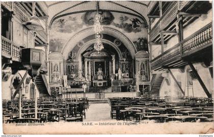 CPA Carte postale France  Sare Intérieur de l'église  VM96822