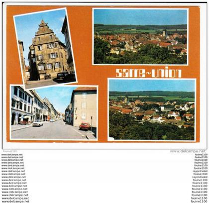 carte  ( format 15 x 10,5 cm )  sarre union   ( recto verso )