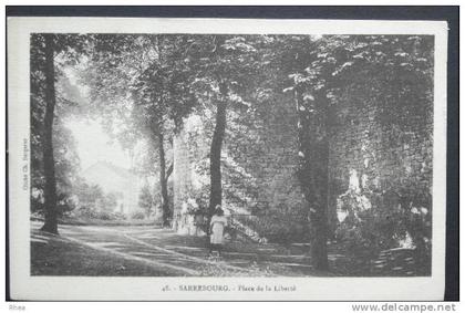 57 Sarrebourg 48 SARREBOURG - Place Liberté place de la liberte sépia    D57D  K57630K  C57630C RH015310