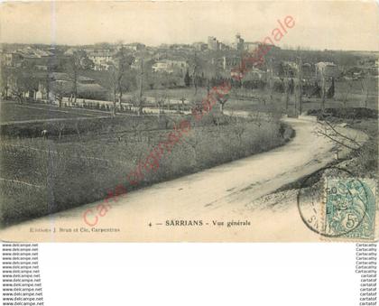 84.  SARRIANS .   Vue générale .