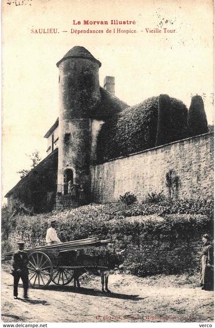 Carte POSTALE  Ancienne  de  SAULIEU - Dépendances de l'Hospice