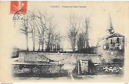 CPA Saulieu Promenade Saint-Saturnin
