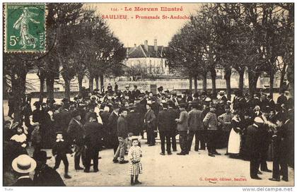 SAULIEU CONCERT SUR LA PROMENADE ST-ANDOCHE TOP  1909