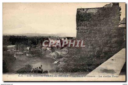 CPA Sauveterre de Bearn La Gave d'oloron la vieille tour