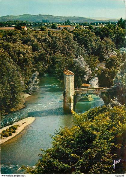 CPM Les Pyrenees Sauveterre de Bearn BP Tour en ruines composant un paysage