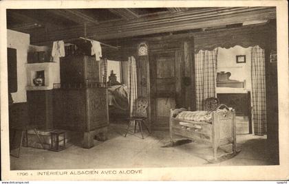 CPA Interieur Alsacien Avec Alcove Saverne