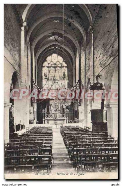 CPA Sceaux Interieur de l'Eglise