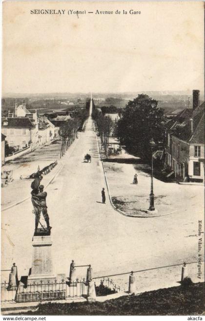 CPA SEIGNELAY Avenue de la Gare (1197943)
