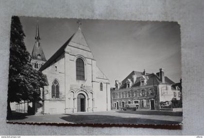 Cpsm, Selles sur Cher, église et poste, Loir et Cher 41