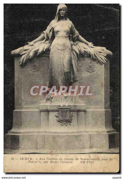 CPA Semur Aux Soldats du canton de Semur