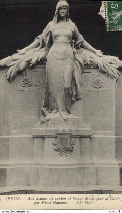 CPA Semur Aux soldats du canton du Semur Morts pour la Patrie