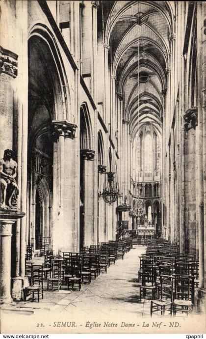 CPA Semur Eglise Notre Dame
