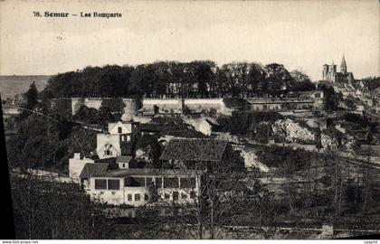 CPA Semur Les Remparts