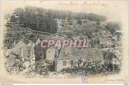 CPA Semur Les Remparts vue prise des Chicottes