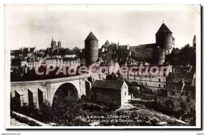CPA SEMUR Pont Joly Donjon