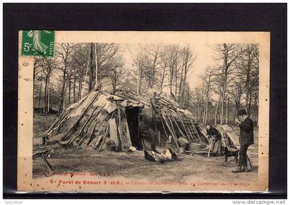 91 SENART Foret de Sénart, Cabane de Bucherons, près Carrefour de l'Ermitage, animée, ed Allorge 18, 190?