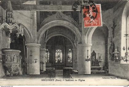 CPA Serquigny interieur De I'Eglise