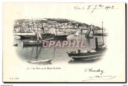 Cette Sete CPA Le port et le Mont St Clair