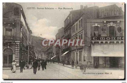 Cette Sete CPA Station balneaire Rue Nationale