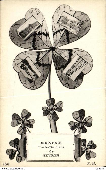 CPA Souvenir Porte Boncheur de Sevres Trefle