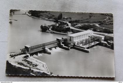 Cpsm, Seyssel, vue aérienne sur la barrage, Haute Savoie 74