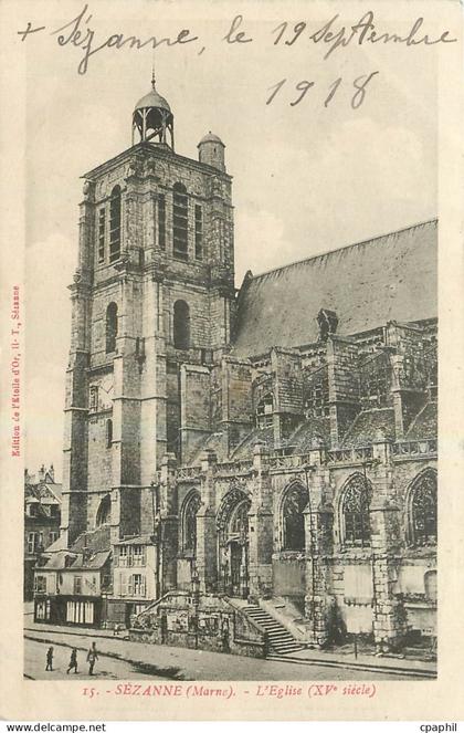CPA Sezanne Marne l'Eglise