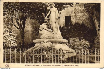CPA Sezanne Marne Monument du Souvenir