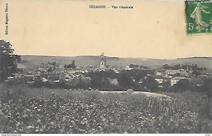 CPA Sézanne vue générale