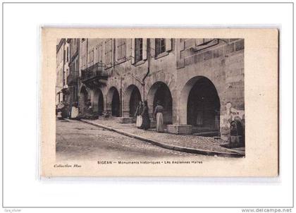 11 SIGEAN Halles, Anciennes Halles, Monument Historique, animée, ed Hue, 190?